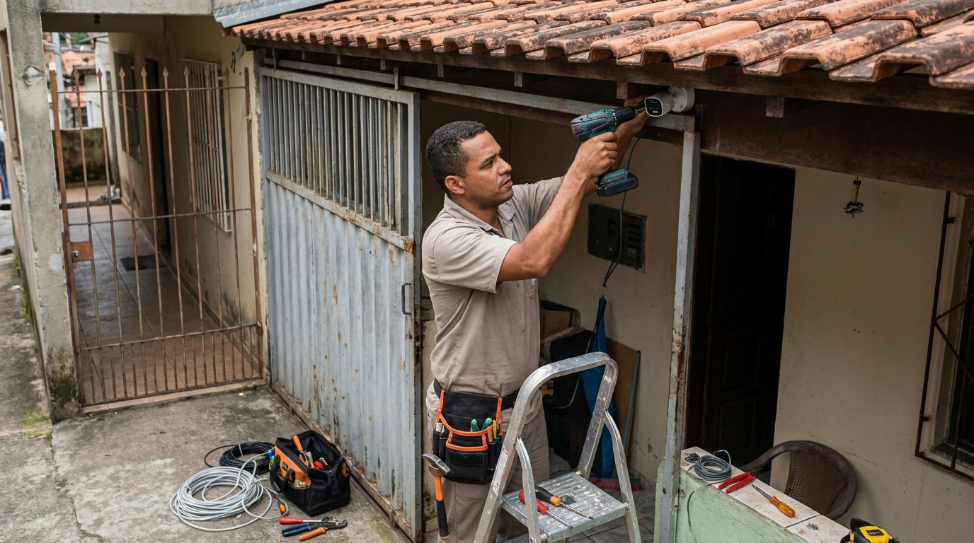 Instalação de Câmera Residencial no Alto da Boa Vista, Ribeirão Preto‑SP