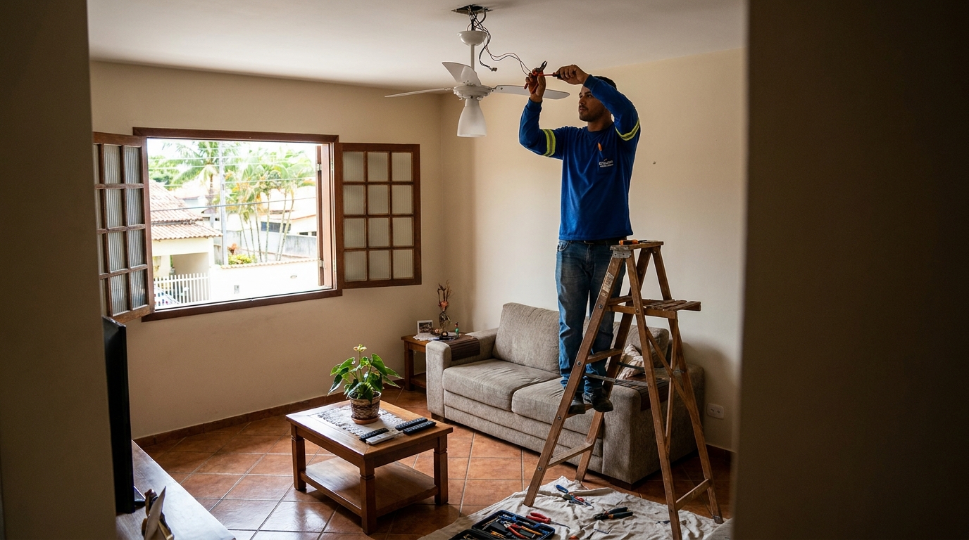 Reforço de Suporte no Teto no Condomínio Figueira Branca, Ribeirão Preto‑SP