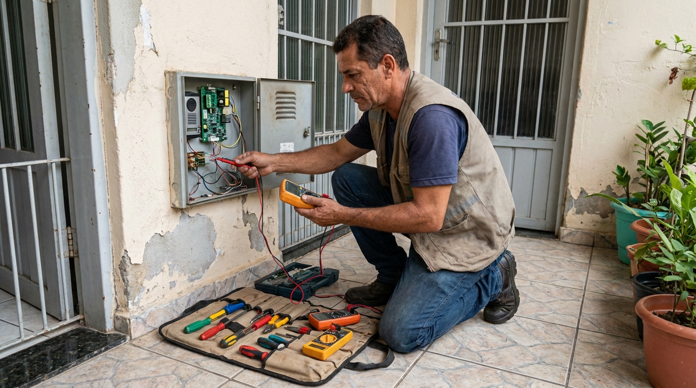 Troca de Fiação de Interfone no Jardim Macedo, Ribeirão Preto‑SP